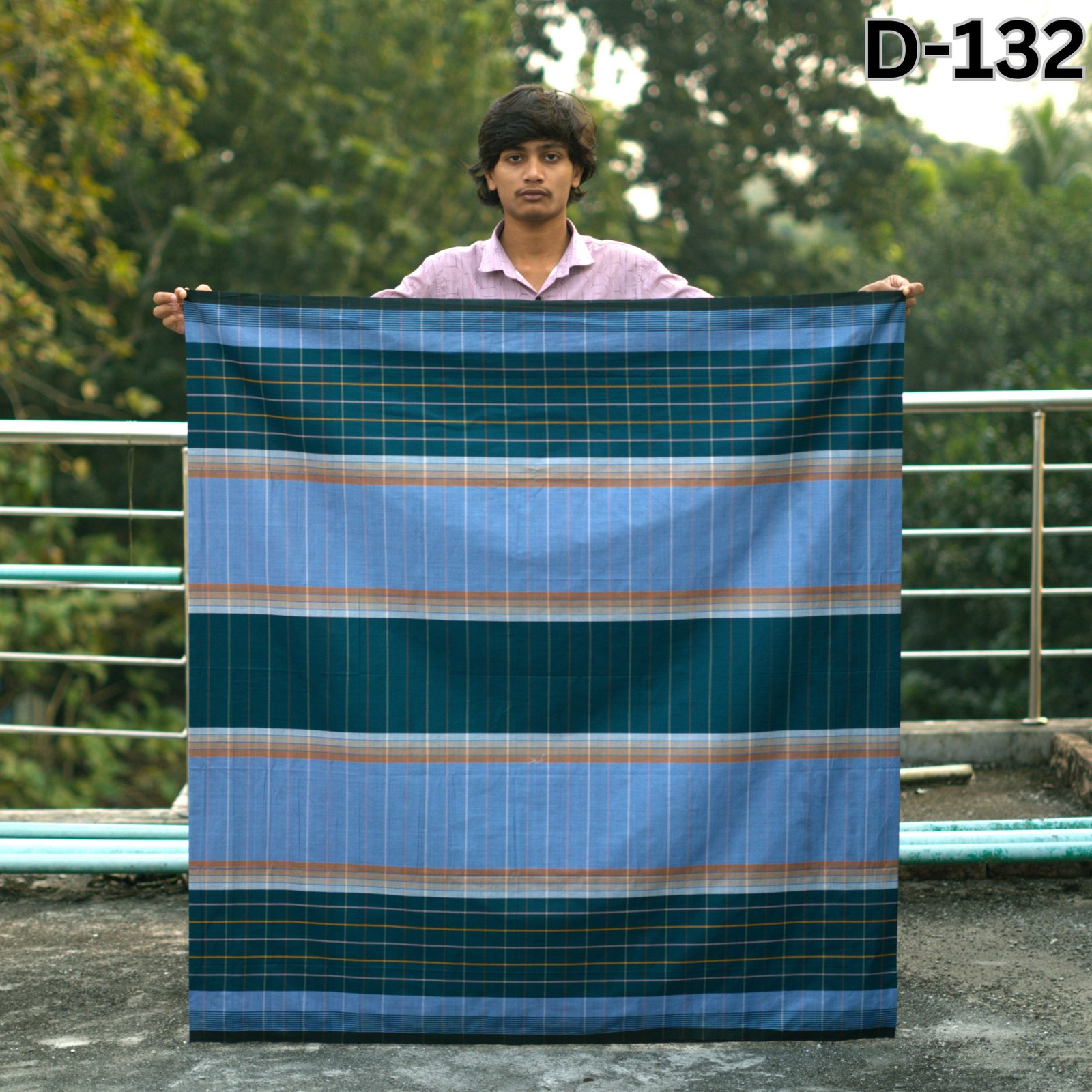 Tailocraft Men’s Pure Cotton Deep Lungi 5.5 Hand-132
