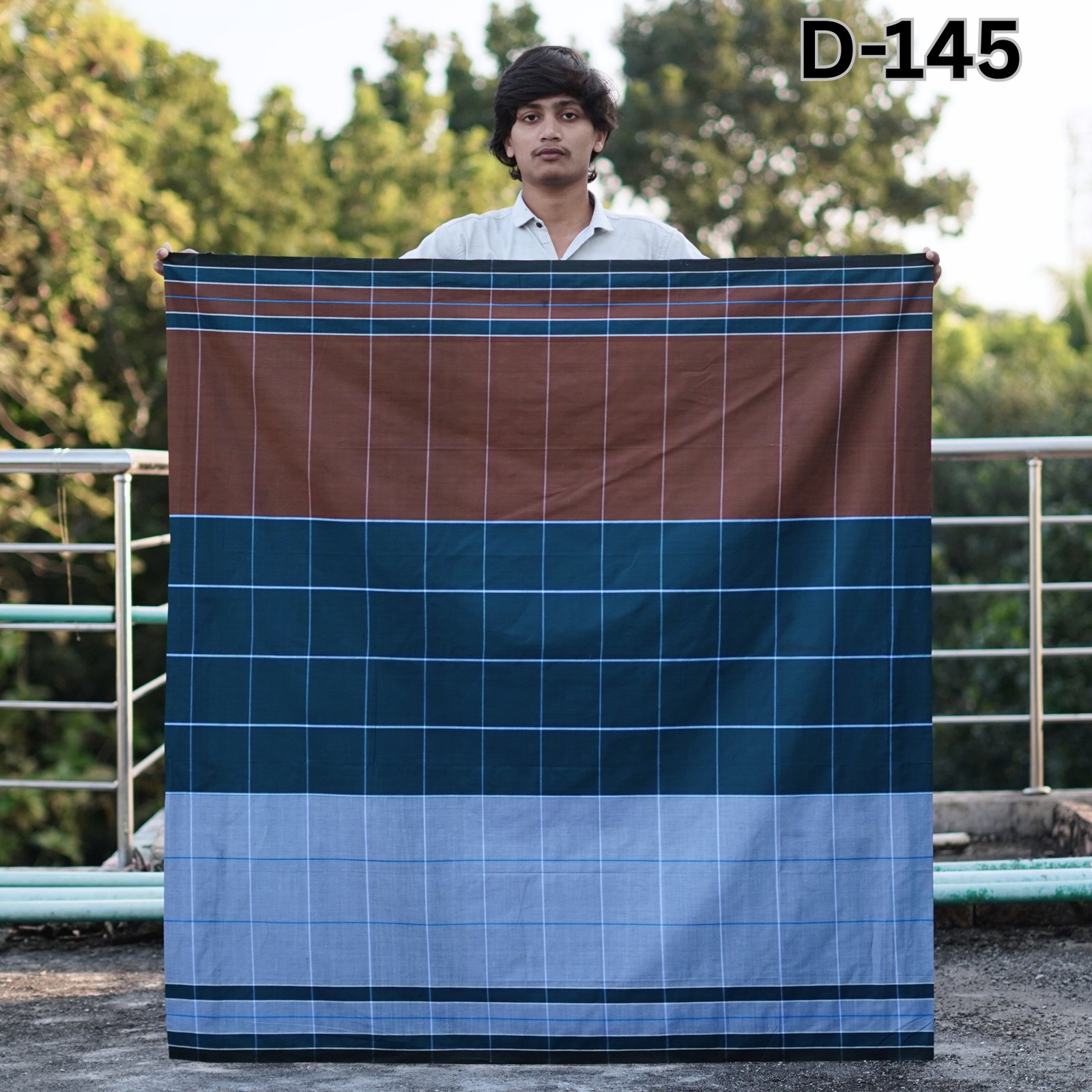 Tailocraft Men’s Pure Cotton Deep Lungi 5.5 Hand-145