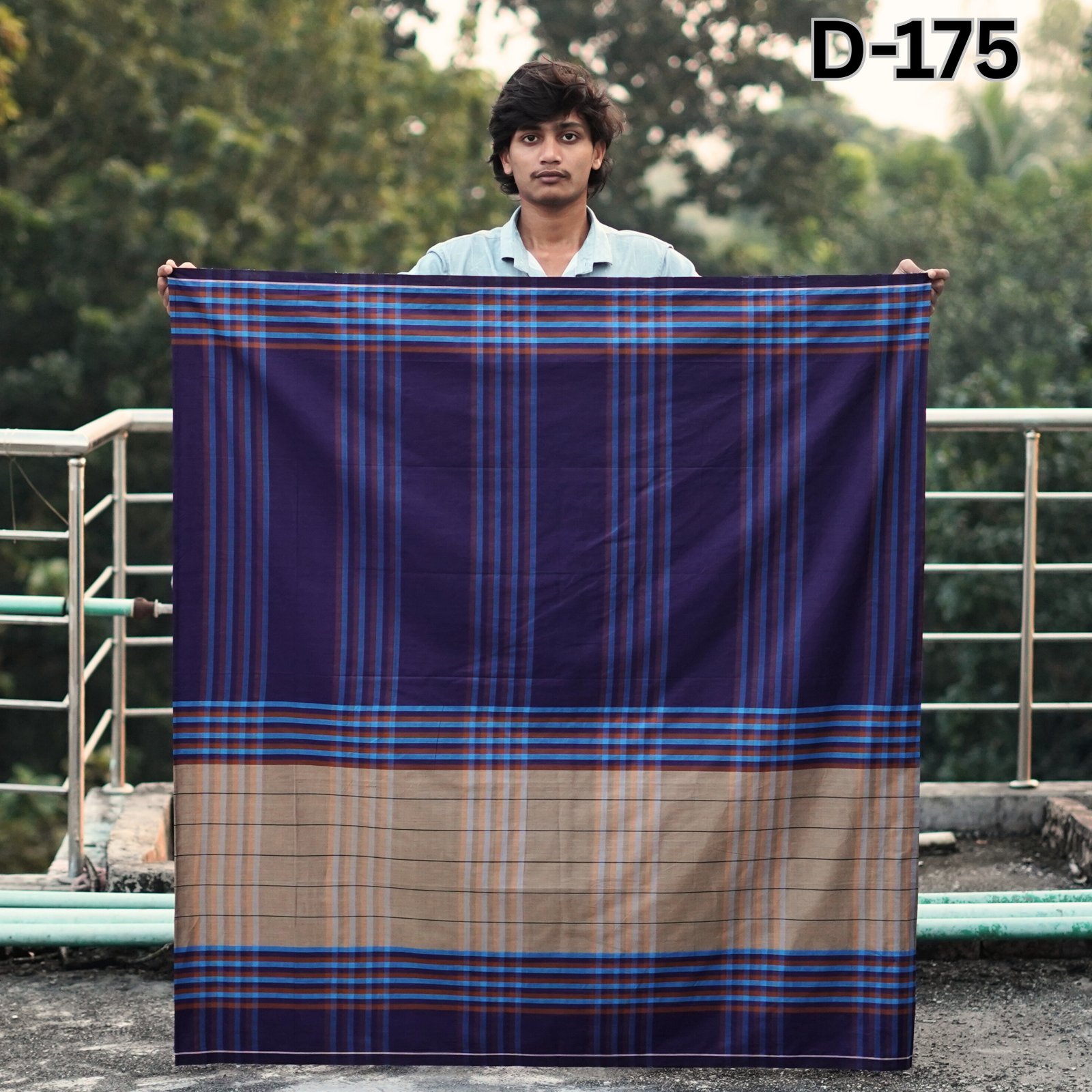 Tailocraft Men’s Pure Cotton Deep Lungi 5.5 Hand-175