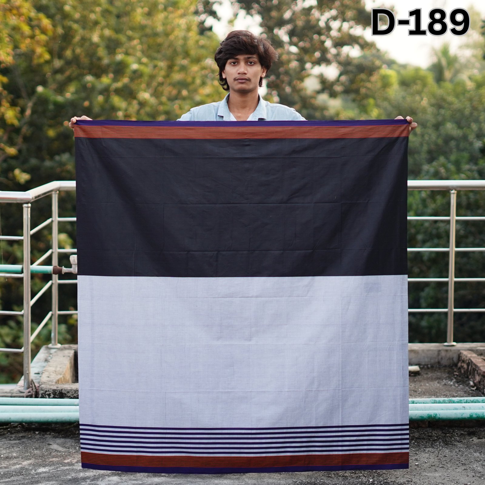 Tailocraft Men’s Pure Cotton Light Lungi 5.5 Hand-189