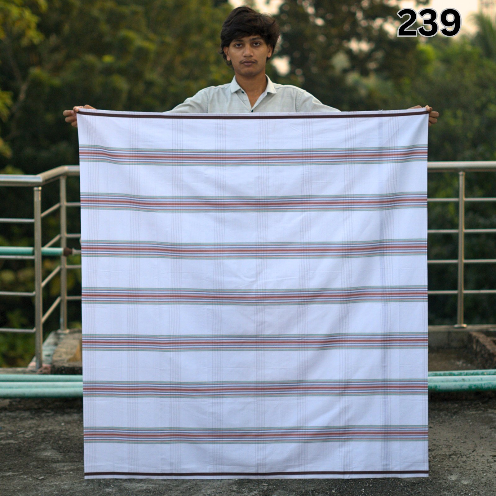 Tailocraft Men’s Pure Cotton Light Lungi 5.5 Hand-239