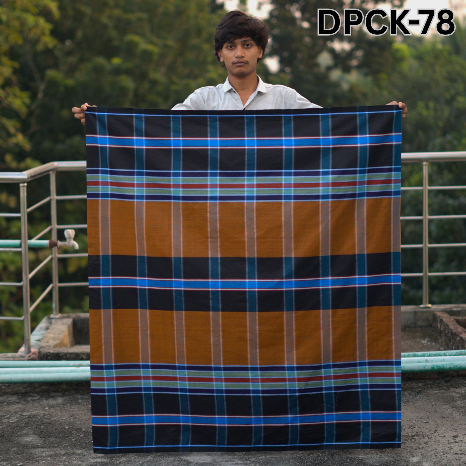 Tailocraft Men’s Pure Cotton Deep Lungi 5.5 Hand-78