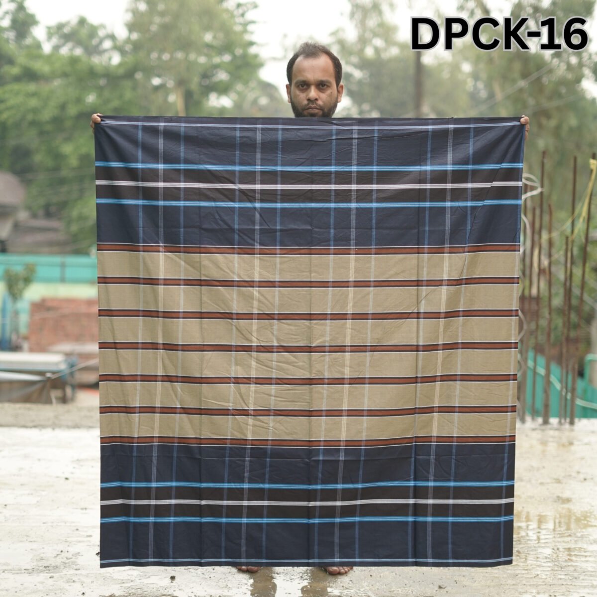 5.5 Hand Cotton Lungi Deep DPCK-16