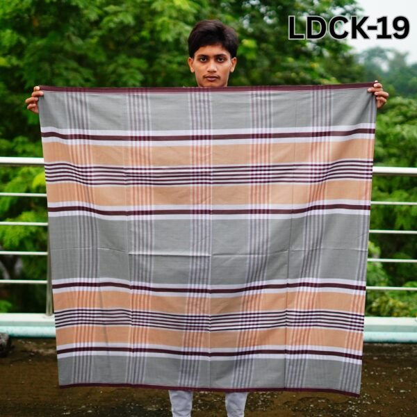 Light Deep- LDCK-19 5.5 Hand Cotton Lungi Deep LDCK-19