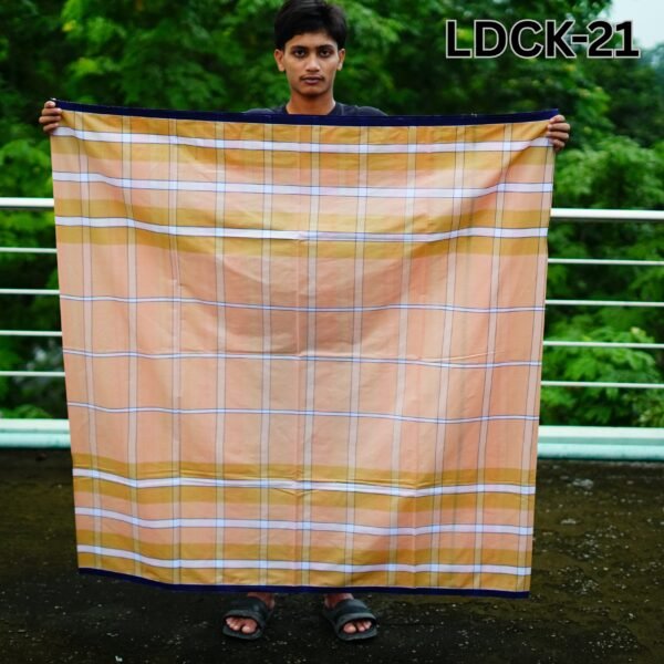 Light Deep- LDCK-21 5.5 Hand Cotton Lungi Deep LDCK-21