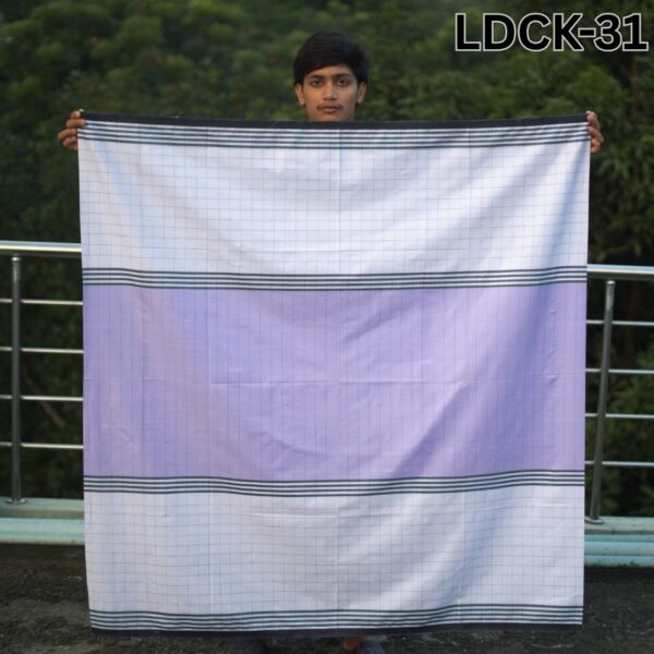5.5 Hand Cotton Lungi Deep LDCK-31