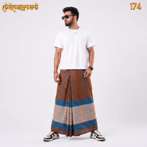 5.5 Hand Cotton Lungi D-174