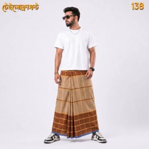 5.5 Hand Cotton Lungi D-138