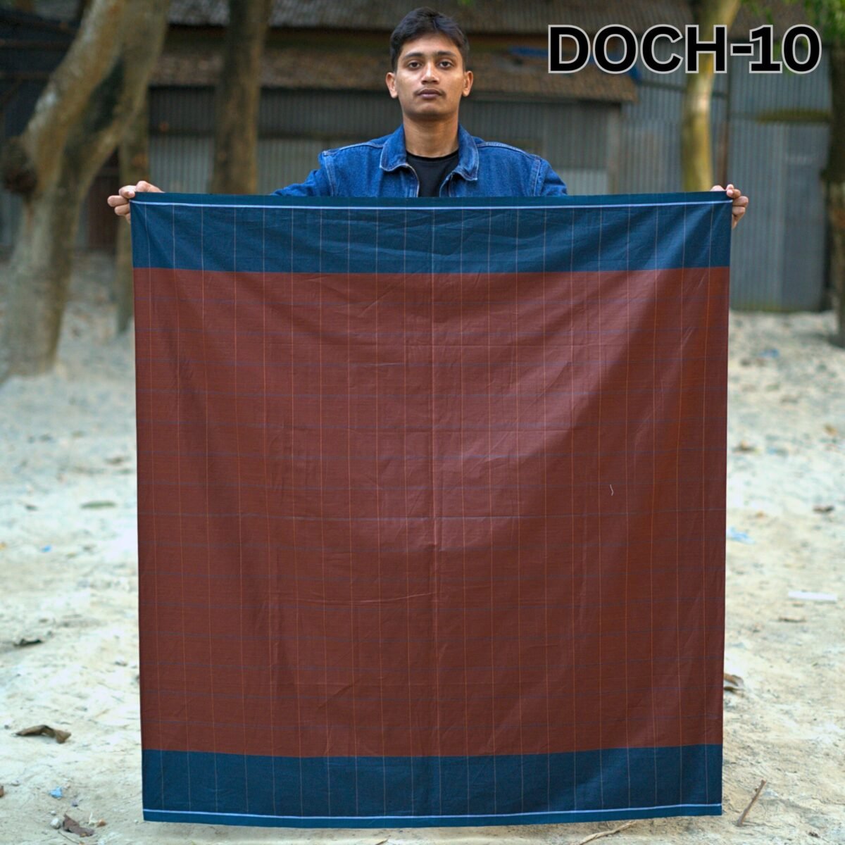 5.5 Hand Cotton Lungi Deep DOCH-10