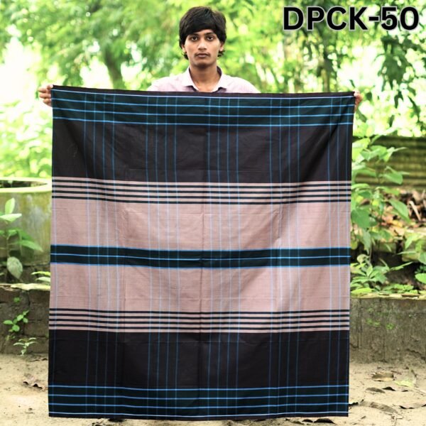 5.5 Hand Cotton Lungi Deep DPCK-50
