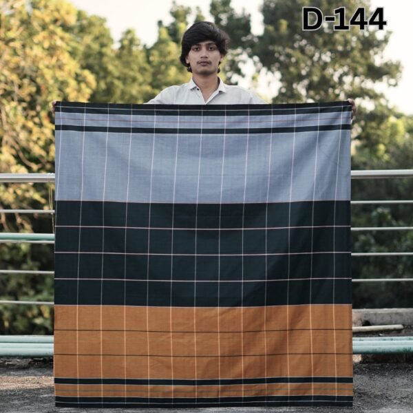 5.5 Hand Cotton Lungi D-144