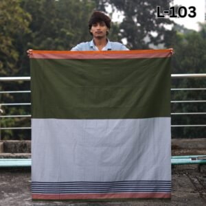 5.5 Hand Cotton Lungi L-103