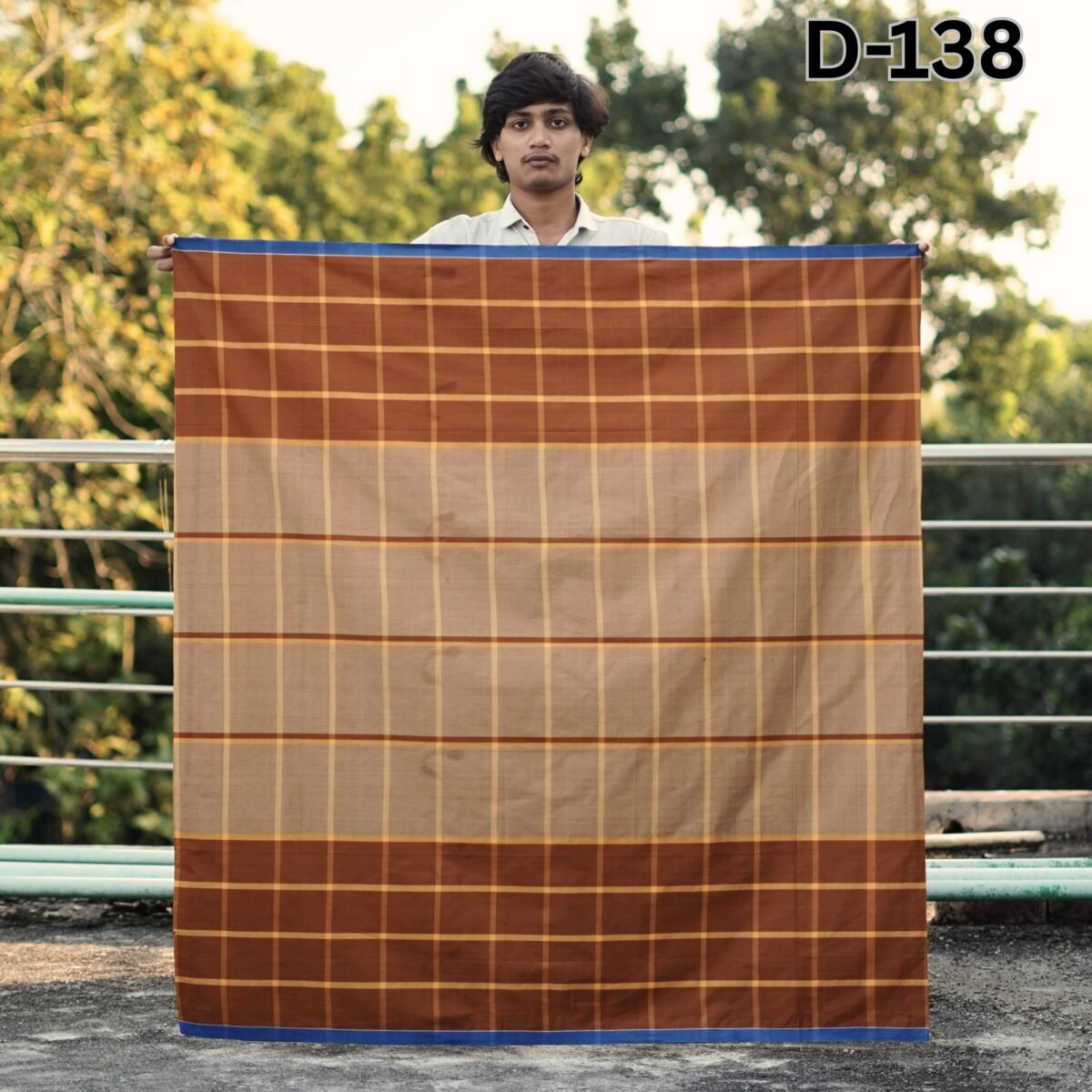 5.5 Hand Cotton Lungi D-138