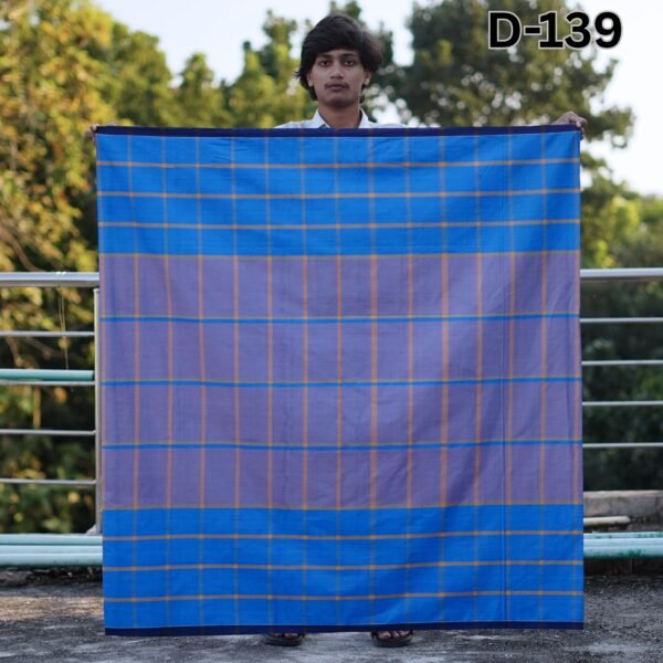 5.5 Hand Cotton Lungi D-139