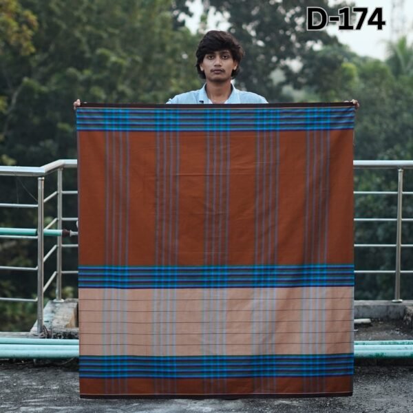 5.5 Hand Cotton Lungi D-174