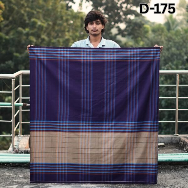 5.5 Hand Cotton Lungi D-175