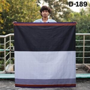 5.5 Hand Cotton Lungi D-189