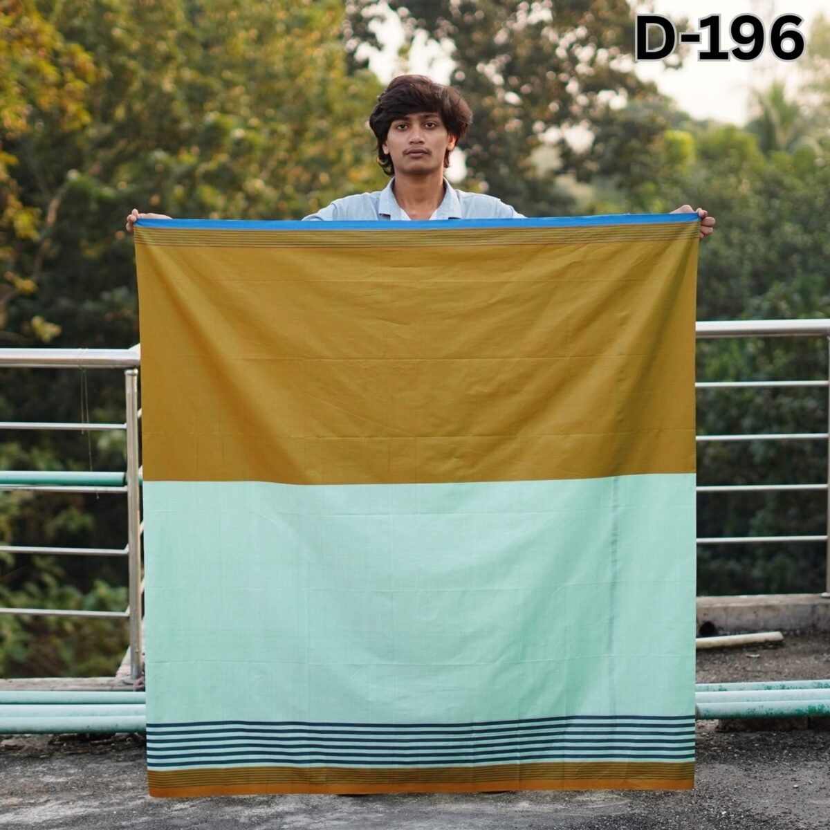 5.5 Hand Cotton Lungi D-196