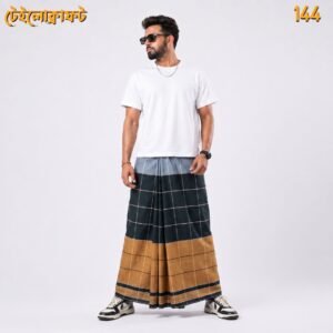 5.5 Hand Cotton Lungi D-144