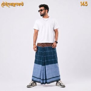 5.5 Hand Cotton Lungi D-145