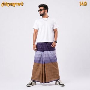 5.5 Hand Cotton Lungi D-149