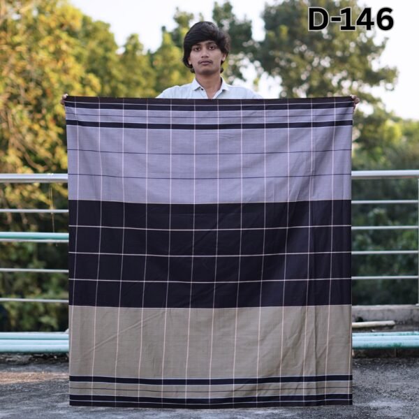 5.5 Hand Cotton Lungi D-146