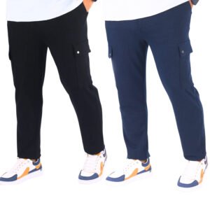 Man Cargo Trouser-Black & Navy Blue