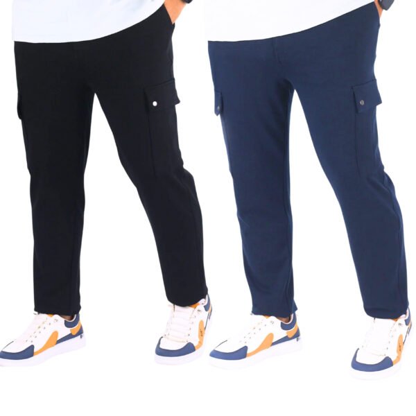 Man Cargo Trouser-Black & Navy Blue