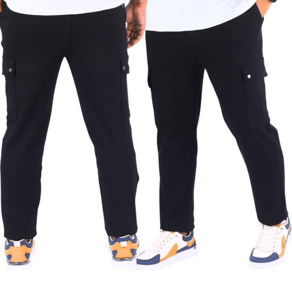 Man Cargo Trouser-Black