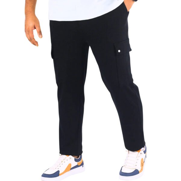 Man Cargo Trouser-Black
