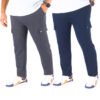 Man Cargo Trouser-Ash & Navy Blue