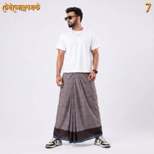 18 5.5 Hand Cotton Lungi Deep-7