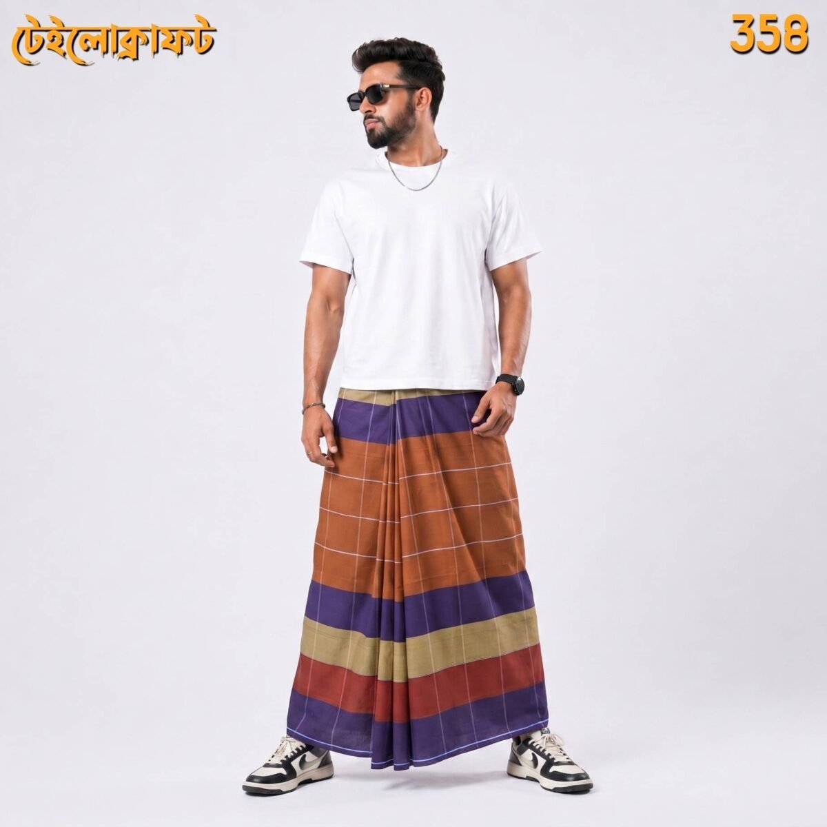 5.5 Hand Cotton Lungi 358