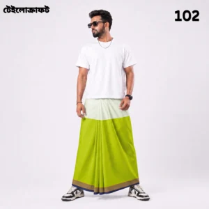 Tailocraft Men’s Pure Cotton Light Lungi 5.5 Hand-102