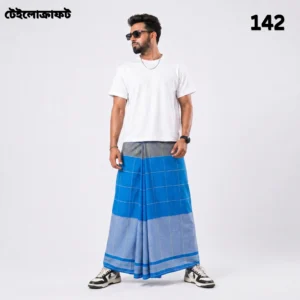 Tailocraft Men’s Pure Cotton Deep Lungi 5.5 Hand- 142