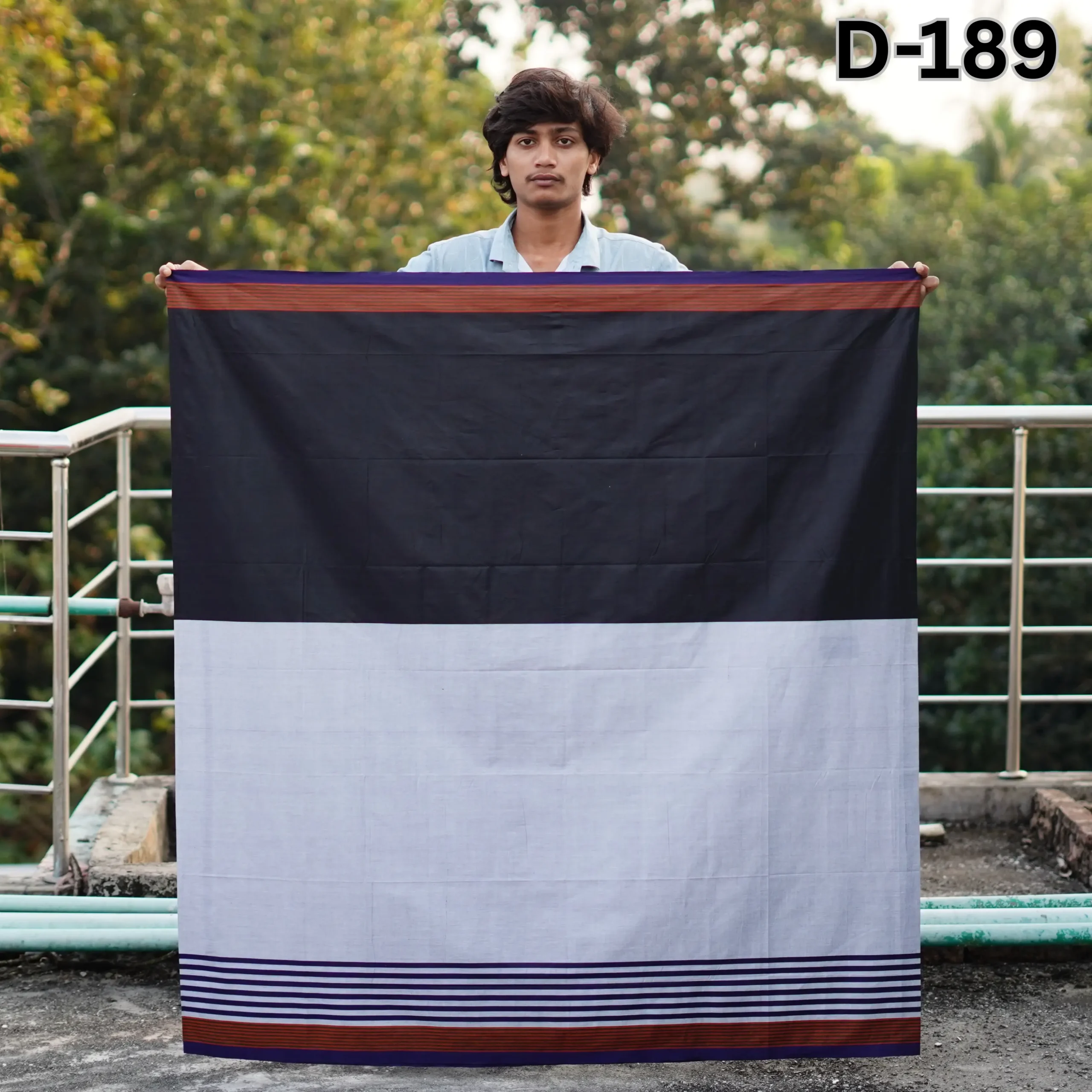 Tailocraft Men’s Pure Cotton Light Lungi 5.5 Hand-189