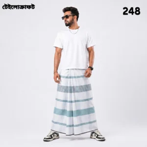 Tailocraft Men’s Pure Cotton Light Lungi 5.5 Hand-248