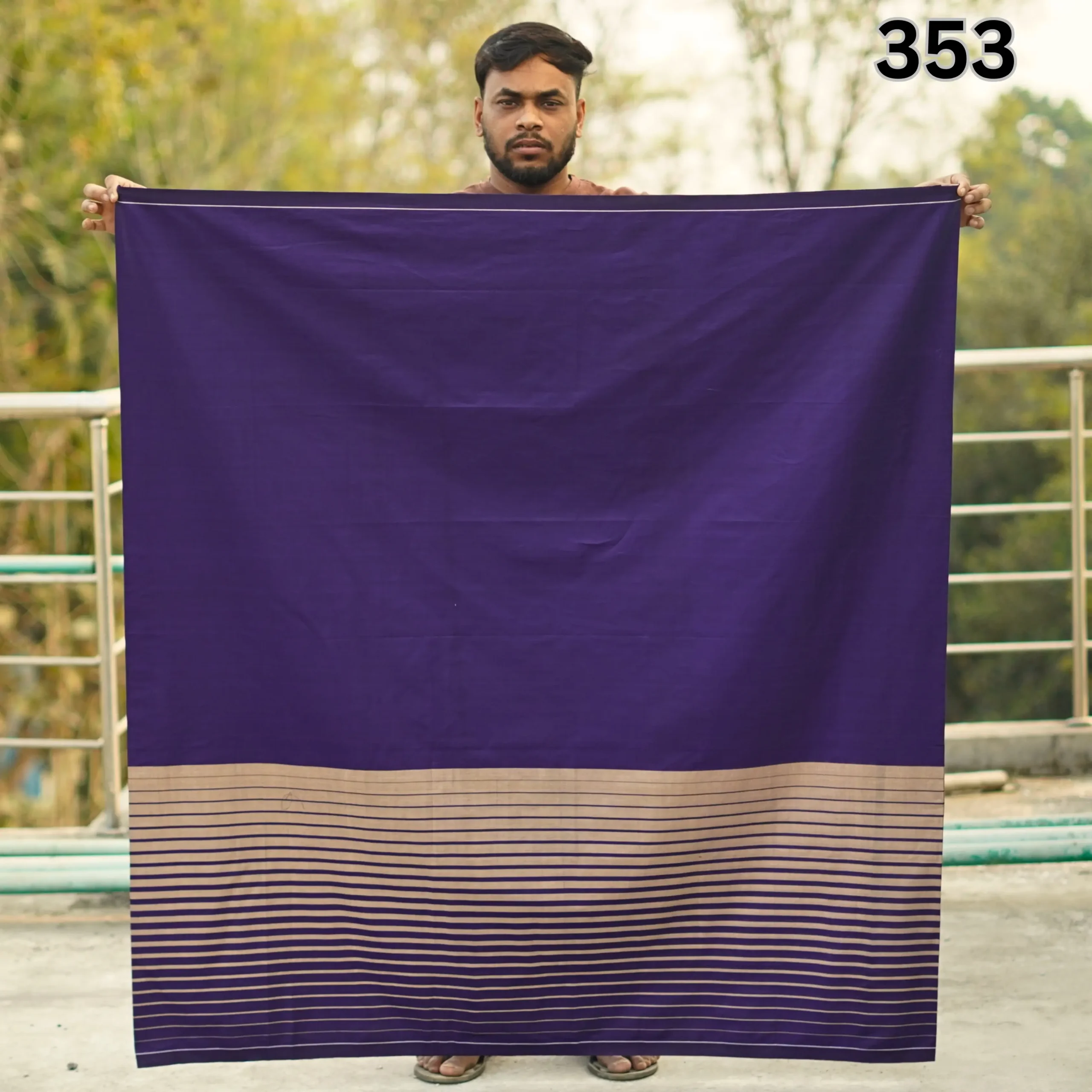 Tailocraft Men’s Pure Cotton Deep Lungi 5.5 Hand- 353