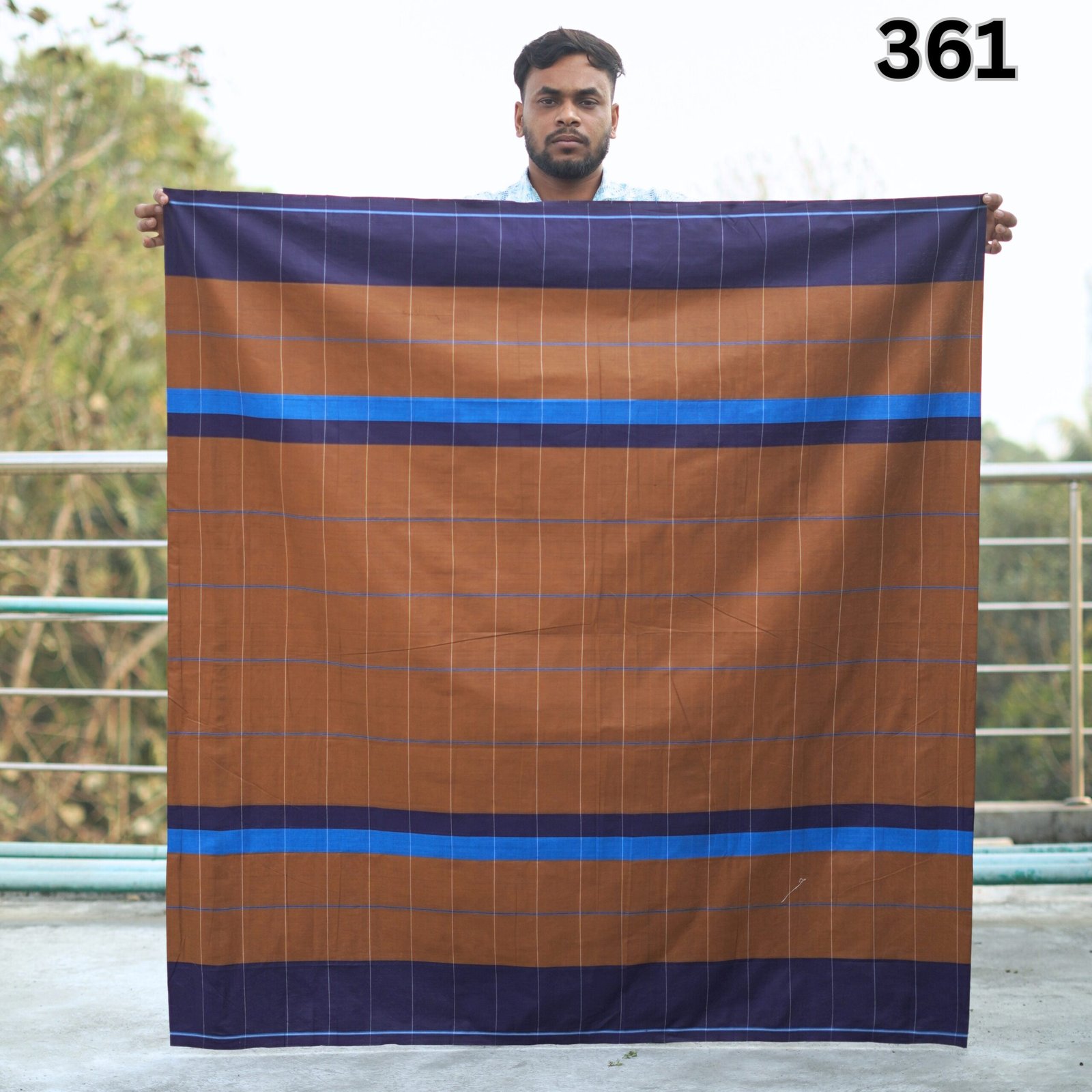 Tailocraft Men’s Pure Cotton Deep Lungi 5.5 Hand- 361 - Image 2