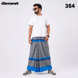 Tailocraft Men’s Pure Cotton Deep Lungi 5.5 Hand- 364