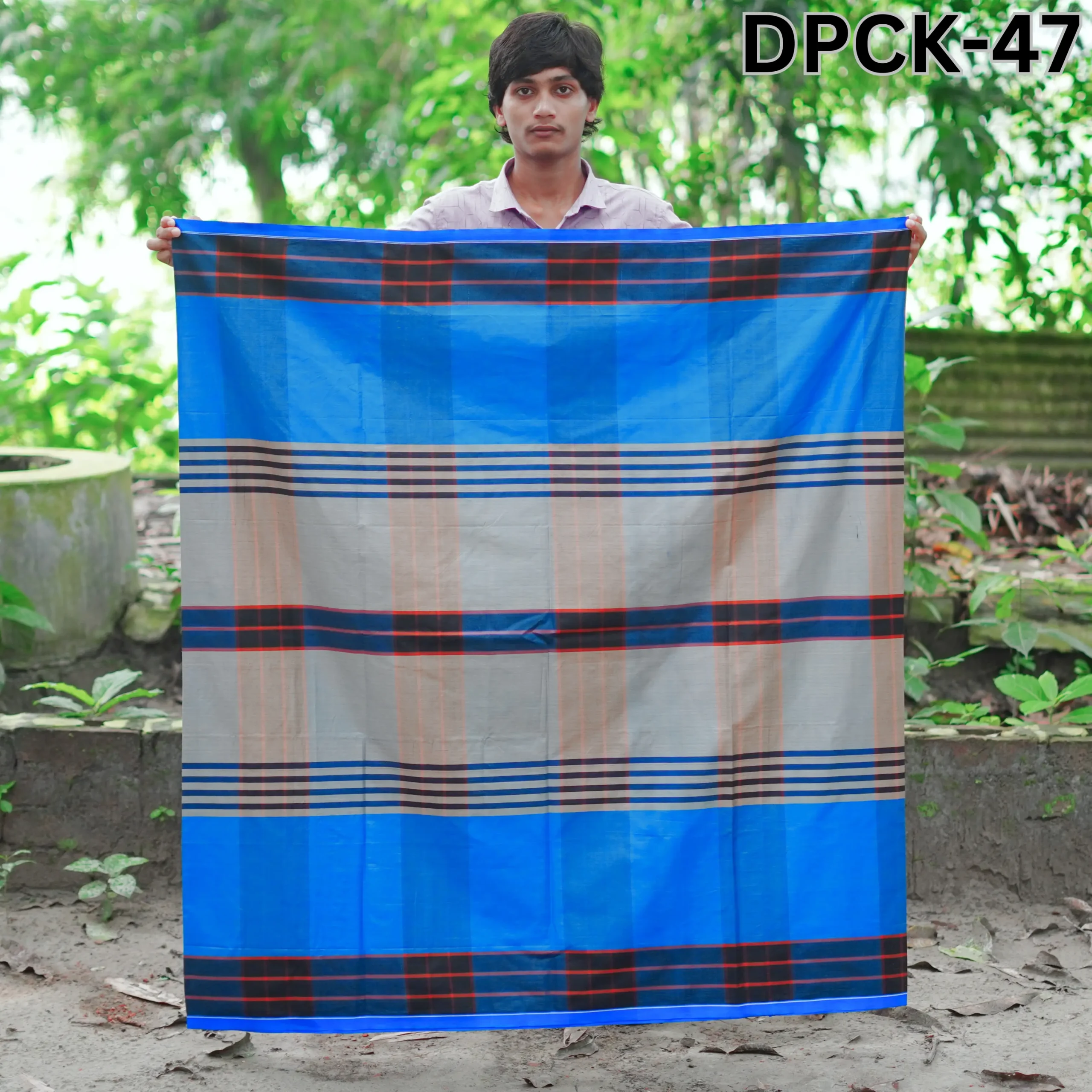 Tailocraft Men’s Pure Cotton Deep Lungi 5.5 Hand- 47