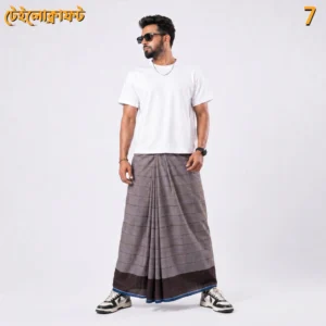 Tailocraft Men’s Pure Cotton Deep Lungi 5.5 Hand-7