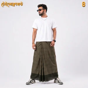 Tailocraft Men’s Pure Cotton Deep Lungi 5.5 Hand-8