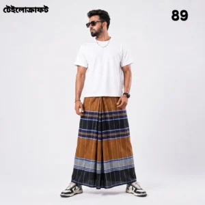 Tailocraft Men’s Pure Cotton Deep Lungi 5.5 Hand- 89