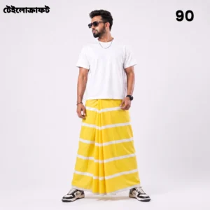 Tailocraft Men’s Pure Cotton Light Lungi 5.5 Hand-90