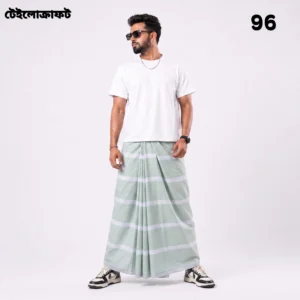 Tailocraft Men’s Pure Cotton Light Lungi 5.5 Hand-96