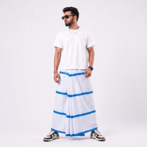 Tailocraft Men’s Pure Cotton Light Lungi 5.5 Hand-236