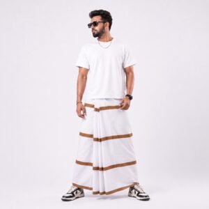 Tailocraft Men’s Pure Cotton Light Lungi 5.5 Hand-237