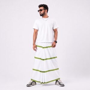 Tailocraft Men’s Pure Cotton Light Lungi 5.5 Hand-234
