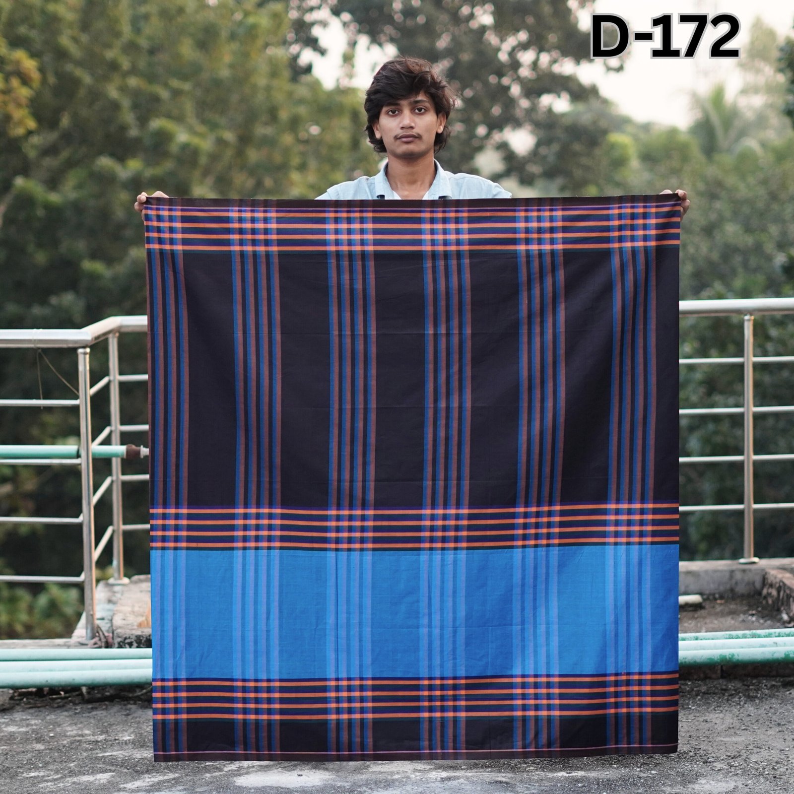 Tailocraft Men’s Pure Cotton Deep Lungi 5.5 Hand- 172